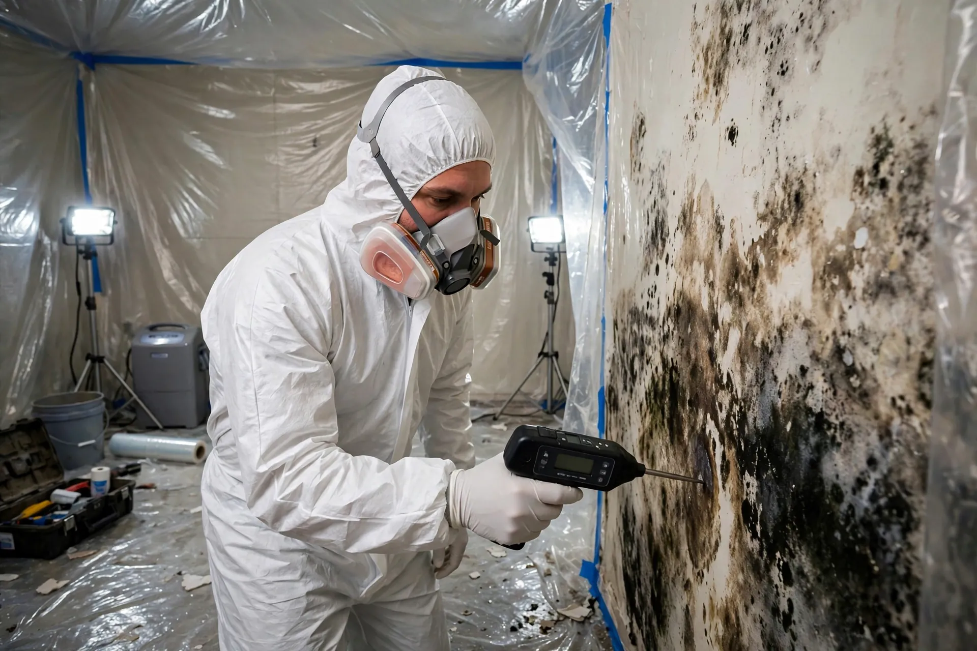 Mold remediation after burst pipes in La Crosse